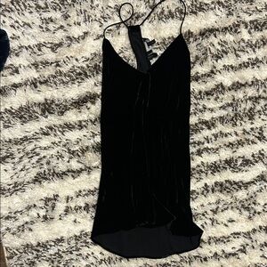 Theory Black Velvet Cami Top